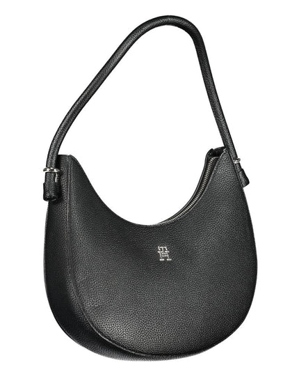 Tommy Hilfiger Black Polyurethane Women Handbag