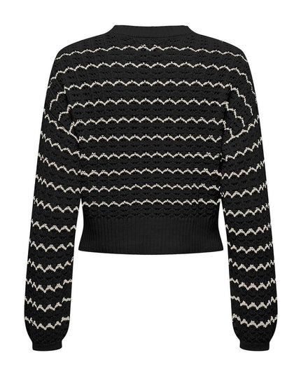 Only Black Cotton Sweatshirt