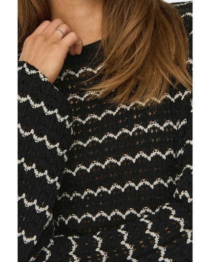 Only Black Cotton Sweatshirt