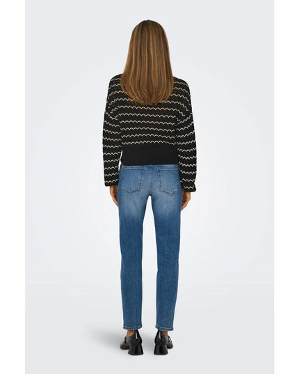 Only Black Cotton Sweatshirt