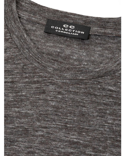 Corneliani Gray Wool T-Shirt