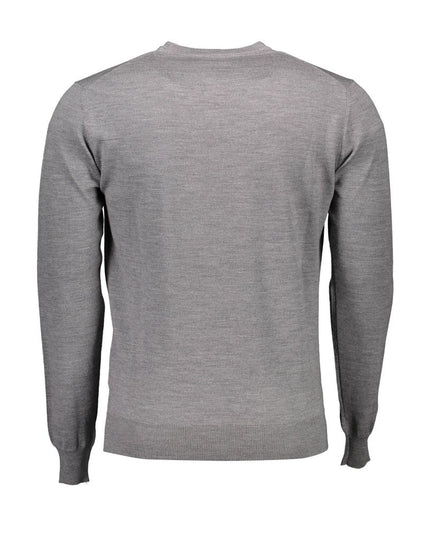 Harmont & Blaine Gray Wool Men Sweater