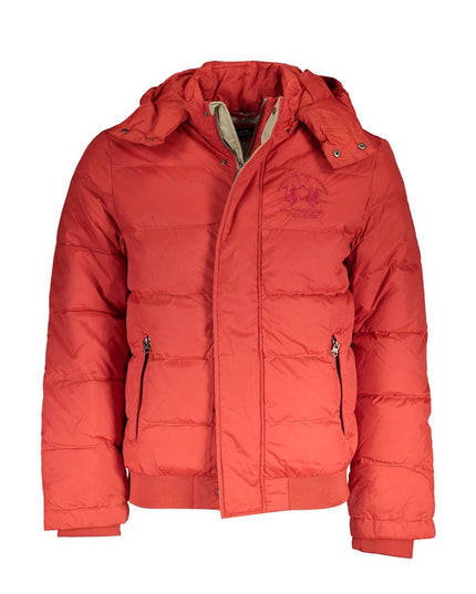 La Martina Orange Polyamide Men Jacket