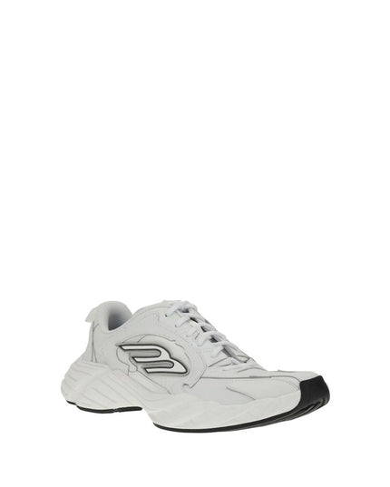 Balenciaga White Calf Leather Bos Taurus Athletic Sneakers