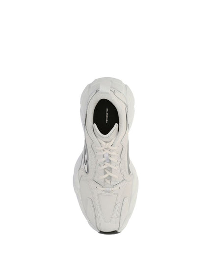Balenciaga White Calf Leather Bos Taurus Athletic Sneakers