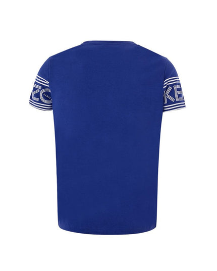 Kenzo Chic Blue Cotton Tee for Stylish Comfort