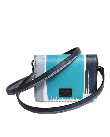 Dolce & Gabbana Multicolor Leather DG Logo Bifold Card Holder Wallet