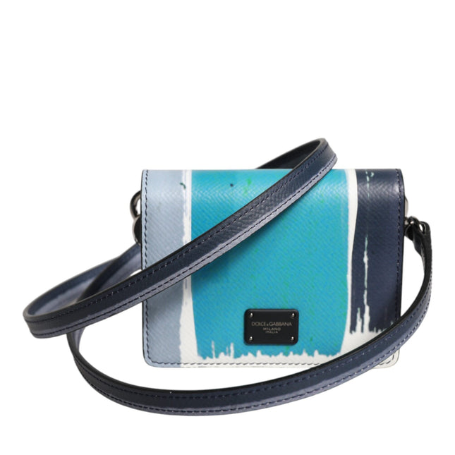 Dolce & Gabbana Multicolor Leather DG Logo Bifold Card Holder Wallet