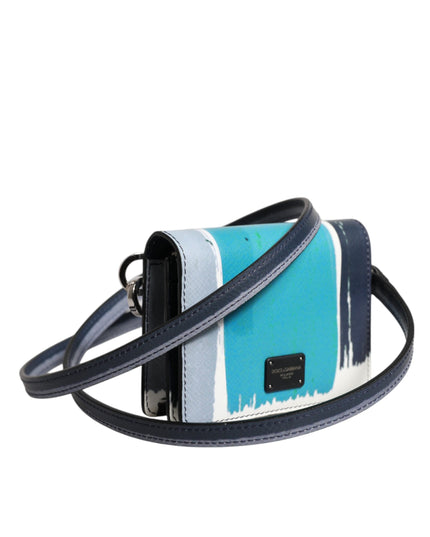 Dolce & Gabbana Multicolor Leather DG Logo Bifold Card Holder Wallet