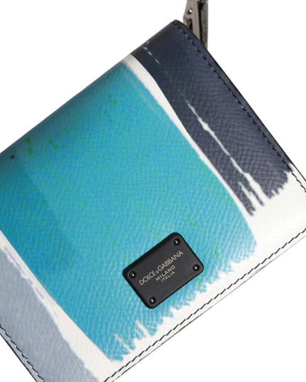 Dolce & Gabbana Multicolor Leather DG Logo Bifold Card Holder Wallet