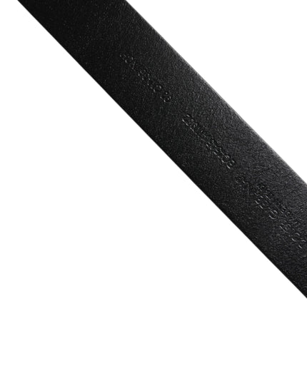 Dolce & Gabbana Brown Calf Leather Classic Metal Buckle Belt