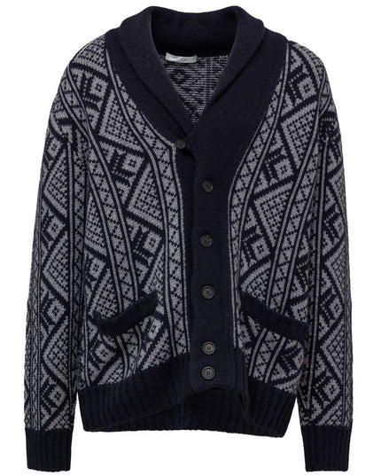 Cruciani Bicolor Cashmere Cardigan
