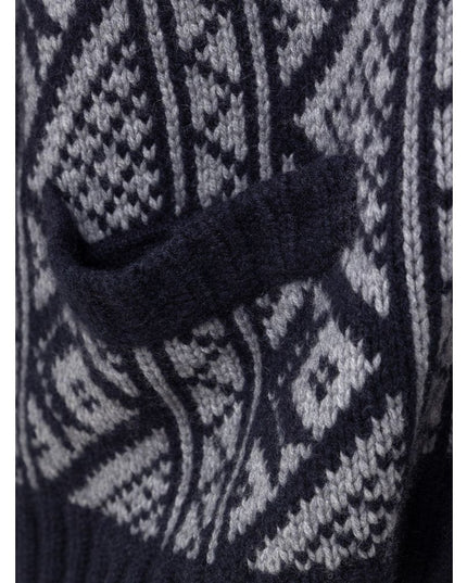 Cruciani Bicolor Cashmere Cardigan