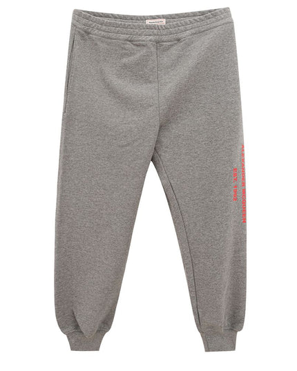 Alexander McQueen Chic Gray Cotton Blend Trousers