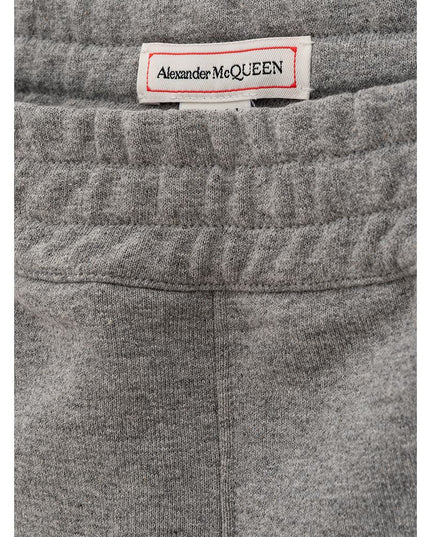 Alexander McQueen Chic Gray Cotton Blend Trousers