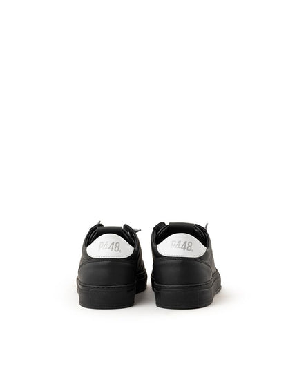 P448 Black Leather Athletic Sneakers