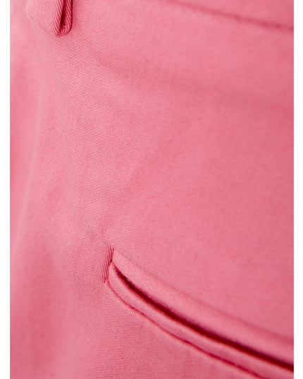 Lardini Elegant Cotton Pink Trousers for Sophisticated Style