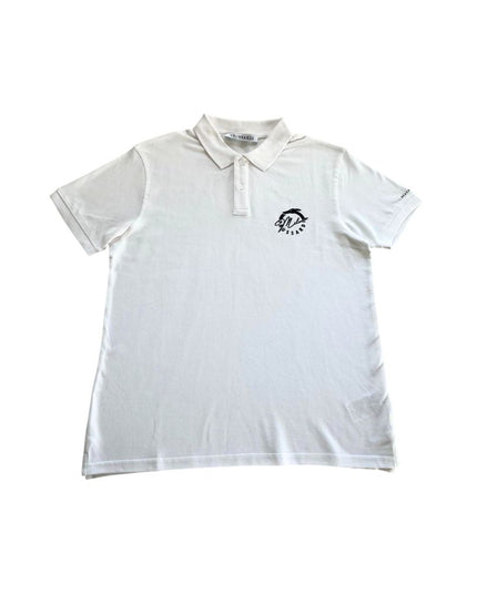 Trussardi Beachwear White Cotton Men Polo Shirt
