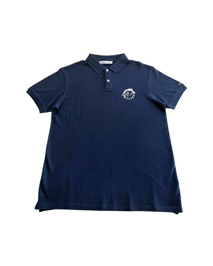 Trussardi Beachwear Blue Cotton Men's Polo Shirt