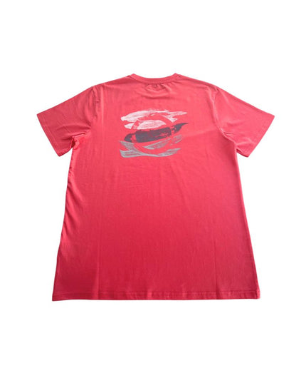 Trussardi Beachwear Red Cotton Men's T-Shirt