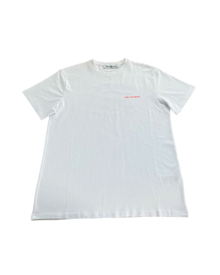 Trussardi Beachwear White Cotton Men's T-Shirt