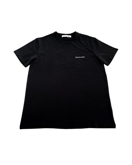 Trussardi Beachwear Black Cotton Men T-Shirt