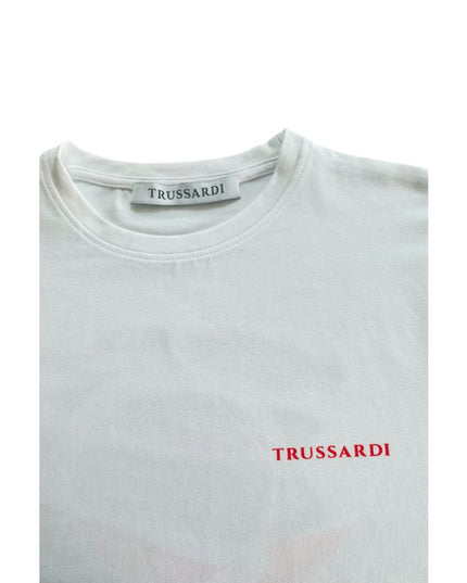 Trussardi Beachwear White Cotton Men's T-Shirt