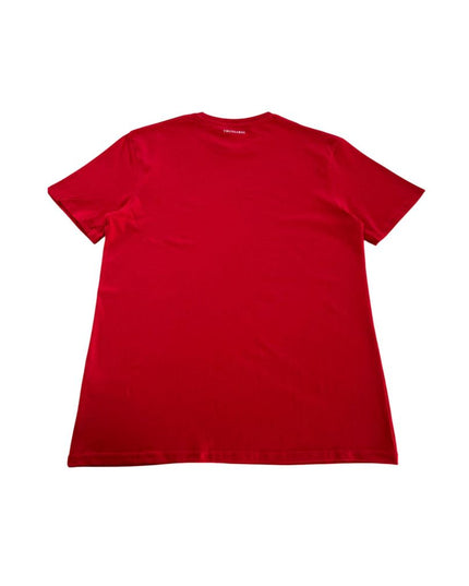 Trussardi Beachwear "Red Cotton Men T-Shirt"