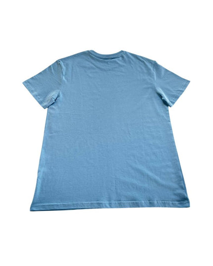 Trussardi Beachwear Light Blue Cotton Men T-Shirt