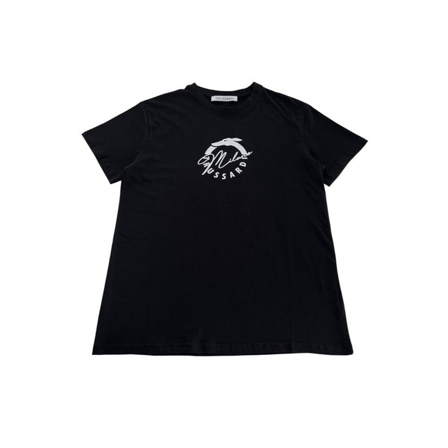 Trussardi Beachwear Black Cotton Men T-Shirt