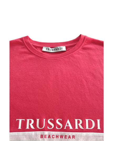 Trussardi Beachwear White Cotton Men T-Shirt