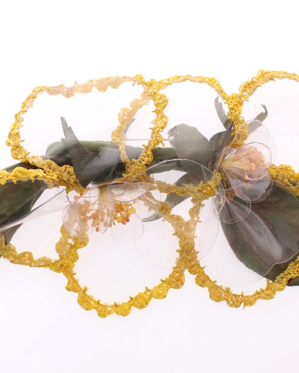 Dolce & Gabbana Floral Transparent HANDMADE Brooch