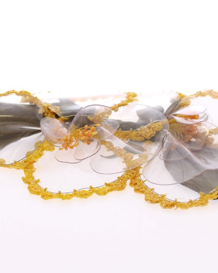 Dolce & Gabbana Floral Transparent HANDMADE Brooch