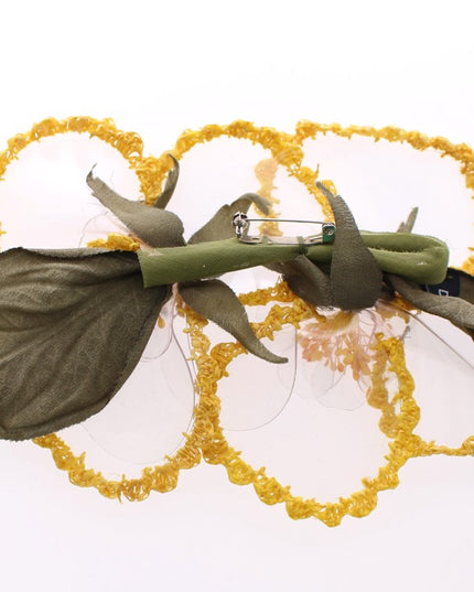 Dolce & Gabbana Floral Transparent HANDMADE Brooch