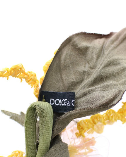 Dolce & Gabbana Floral Transparent HANDMADE Brooch