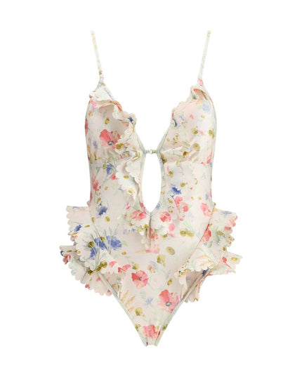 Zimmermann Multicolor Lycra One-Piece Swimsuit