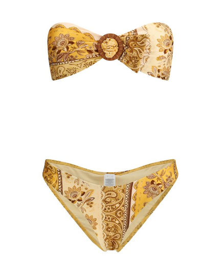 Zimmermann Yellow Lycra Bikini