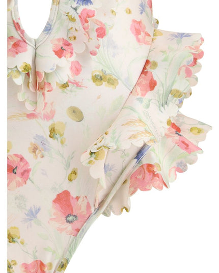 Zimmermann Multicolor Lycra One-Piece Swimsuit