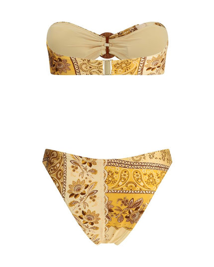 Zimmermann Yellow Lycra Bikini