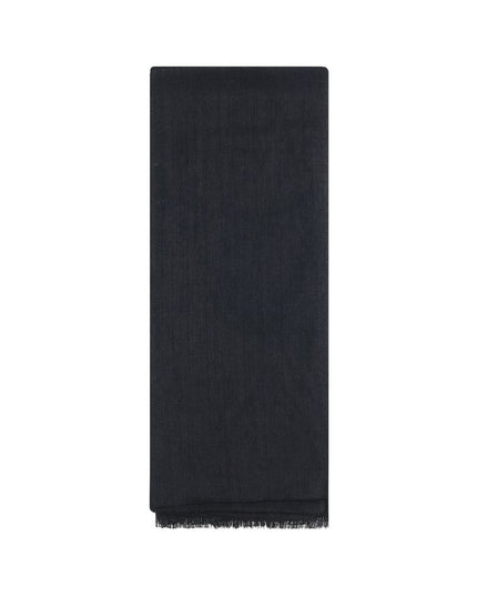 Brunello Cucinelli Black Cashmere Scarf