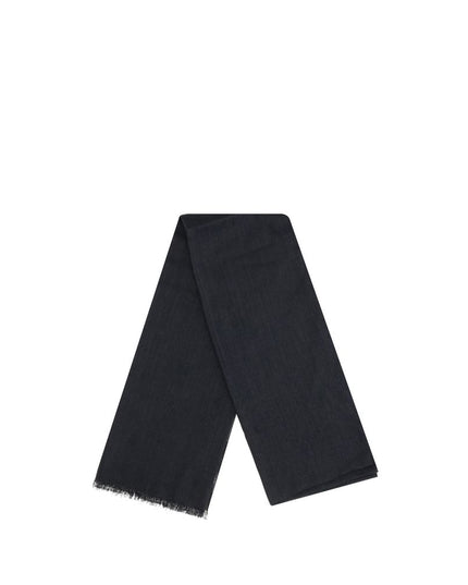 Brunello Cucinelli Black Cashmere Scarf