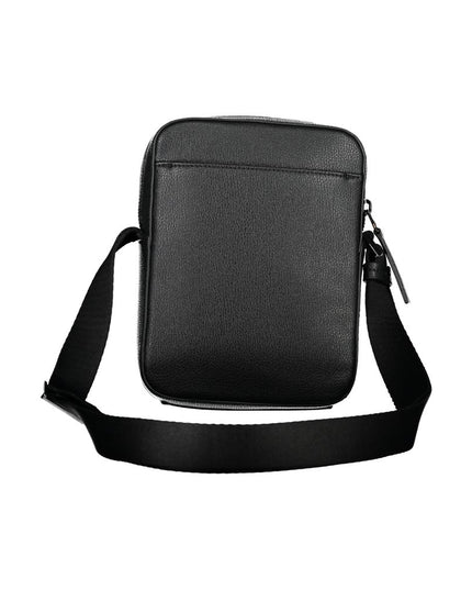 Calvin Klein Sleek Black Shoulder Bag with Logo Detail