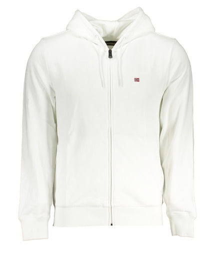 Napapijri White Cotton Men Sweater