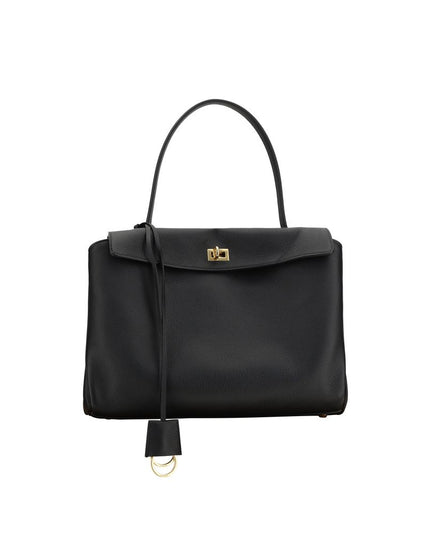 Balenciaga Black Calf Leather Bos Taurus Shoulder Bag