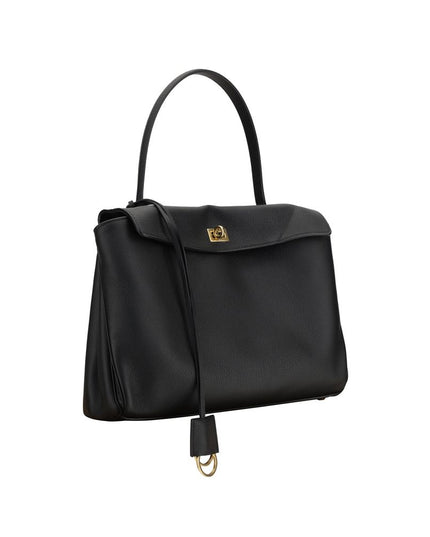 Balenciaga Black Calf Leather Bos Taurus Shoulder Bag