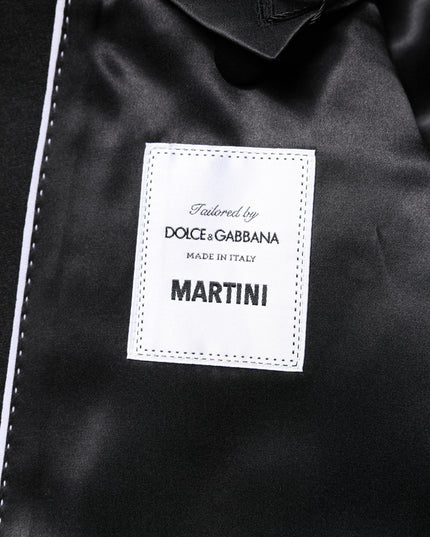 Dolce & Gabbana Black Single Breasted Men Coat MARTINI Blazer