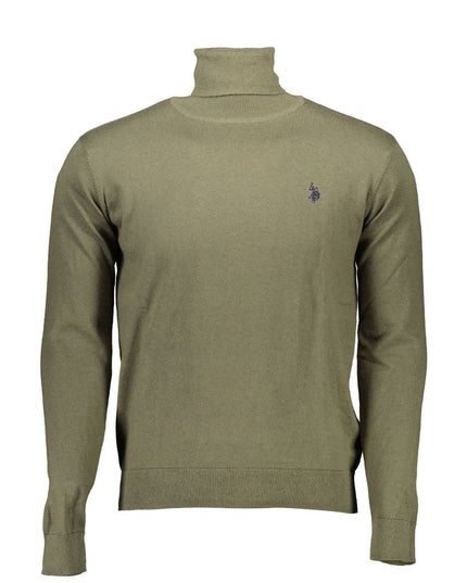 U.S. POLO ASSN. Green Cotton Men Sweater