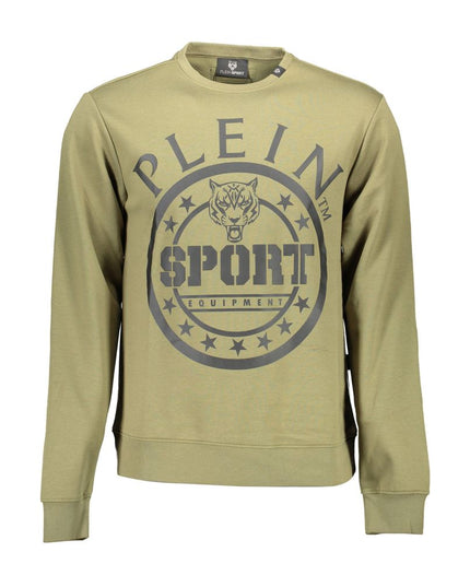 Plein Sport "Green Cotton Men Sweater"