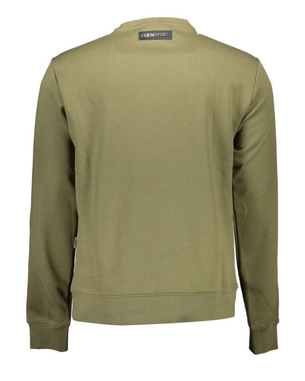 Plein Sport "Green Cotton Men Sweater"