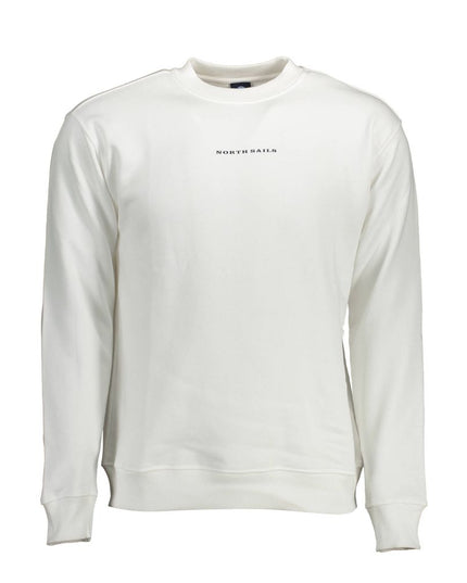 North Sails White Cotton Men Sweater